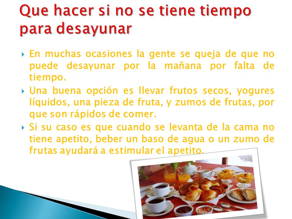 Que se puede desayunar en las mananas Que se puede desayunar en las mananas